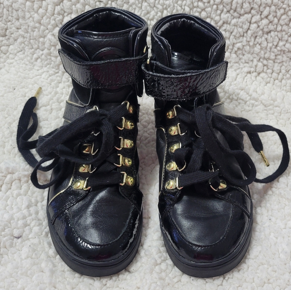 Michael Kors Black Hightop Sneakers